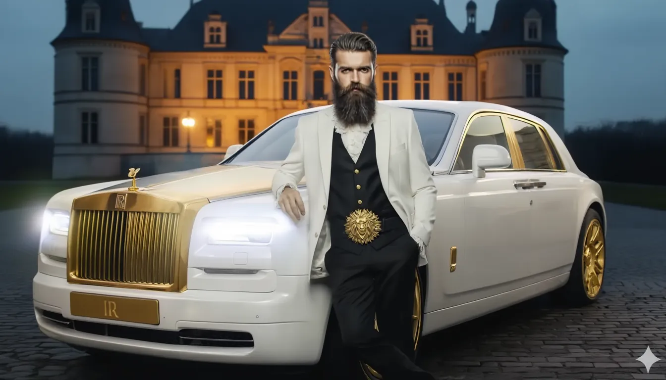 Goldkult Gürtelschnalle - The Lion - Gelbgold Poliert - Goldkult-Shop