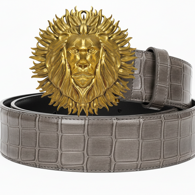 Goldkult Gürtelschnalle - The Lion - Gelbgold Poliert - Goldkult-Shop