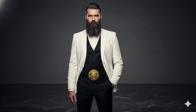 Goldkult Gürtelschnalle - The Lion - Gelbgold Poliert - Goldkult-Shop