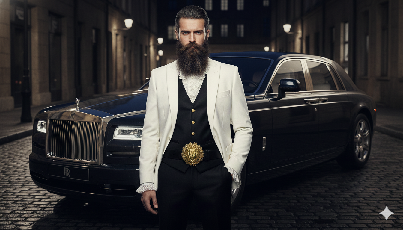 Goldkult Gürtelschnalle - The Lion - Gelbgold Poliert - Goldkult-Shop