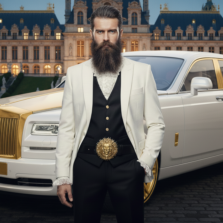 Goldkult Gürtelschnalle - The Lion - Gelbgold Poliert - Goldkult-Shop