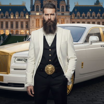 Goldkult Gürtelschnalle - The Lion - Gelbgold Poliert - Goldkult-Shop