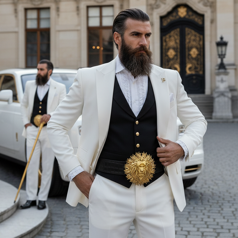 Goldkult Gürtelschnalle - The Lion - Gelbgold Poliert - Goldkult-Shop