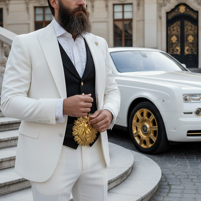 Goldkult Gürtelschnalle - The Lion - Gelbgold Poliert - Goldkult-Shop