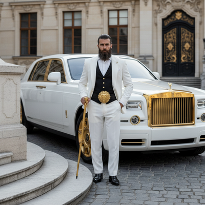 Goldkult Gürtelschnalle - The Lion - Gelbgold Poliert - Goldkult-Shop