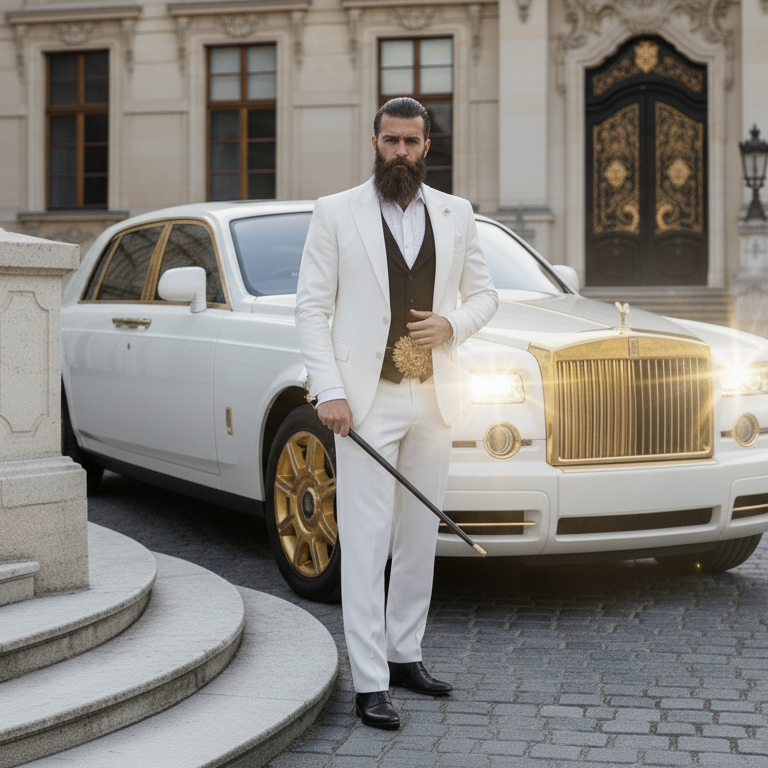 Goldkult Gürtelschnalle - The Lion - Gelbgold Poliert - Goldkult-Shop