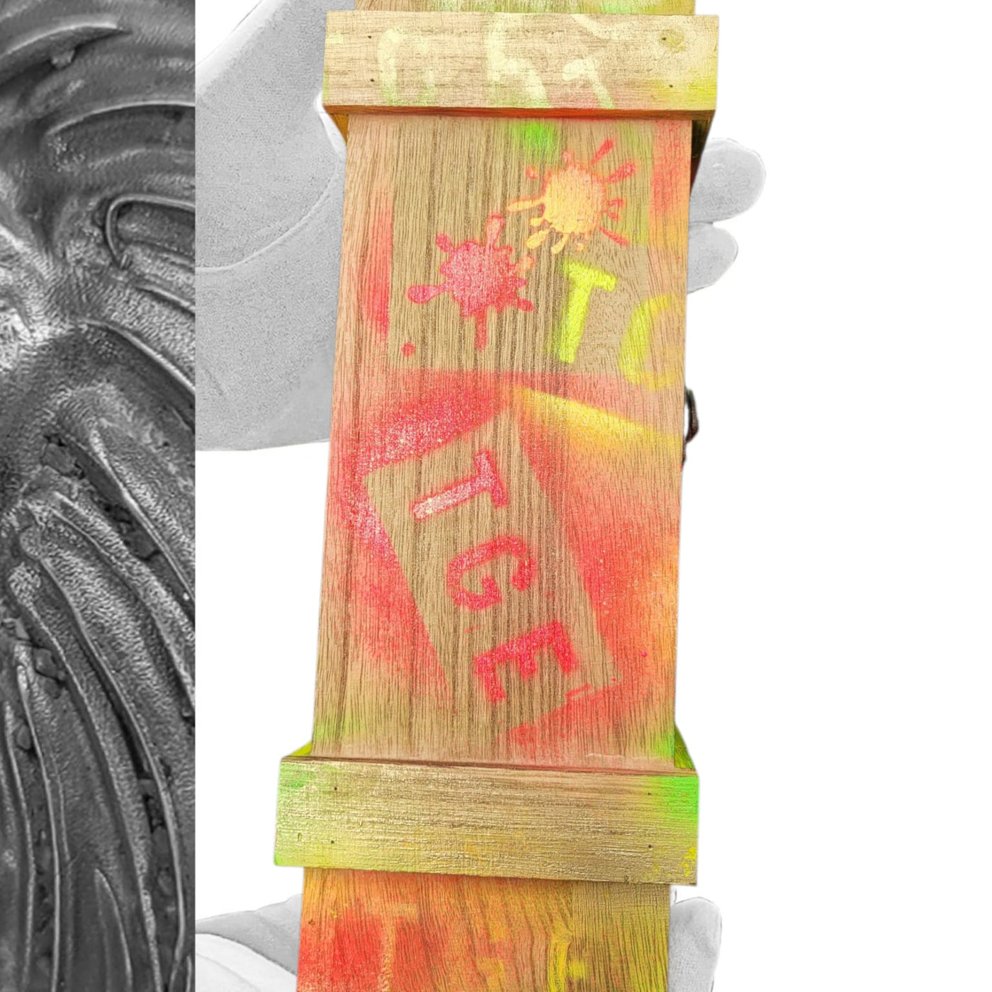 Goldkult Flaschen Holzkiste Pop Art - Goldkult-Shop