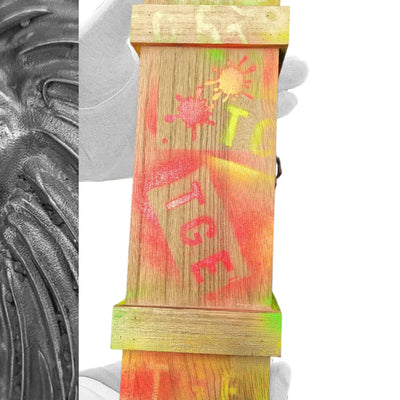 Goldkult Flaschen Holzkiste Pop Art - Goldkult-Shop