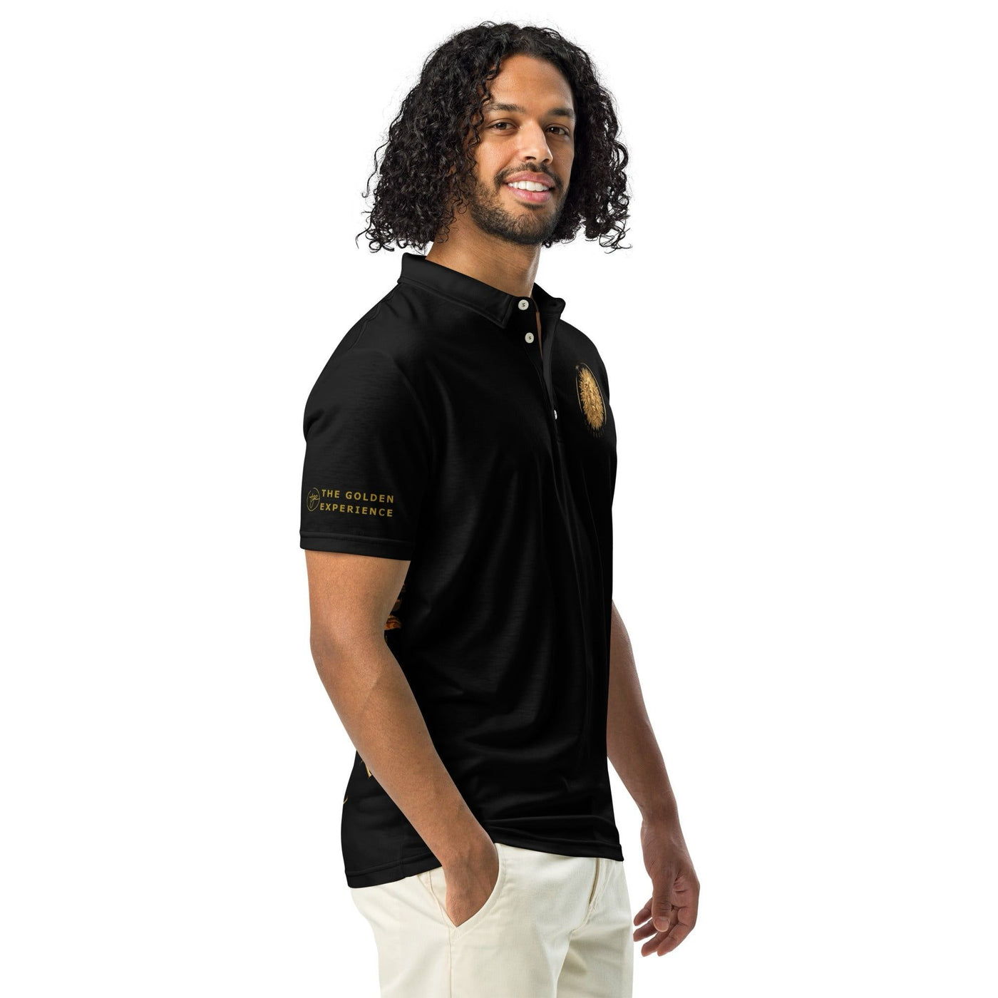 Goldkult Couture Poloshirt – Eleganz trifft Komfort - Black & White - Goldkult-Shop