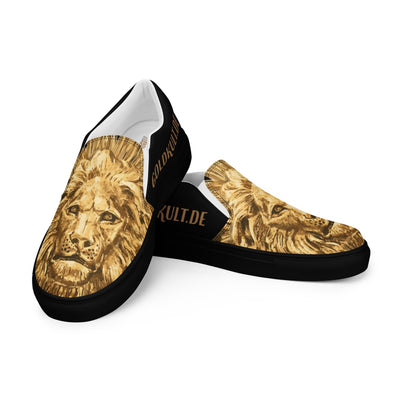 Gold Couture Slip-On Luxury Stil - Handmade - Black & White - Goldkult-Shop